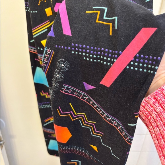 Viv Collection One Size Brushed Wild Pattern Leggings Y2K Fits like S/M - Picture 3 of 4